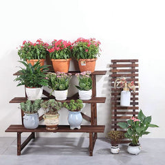 3-Tier Wooden Plant Rack