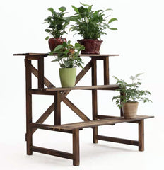 3-Tier Wooden Plant Rack