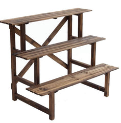 3-Tier Wooden Plant Rack