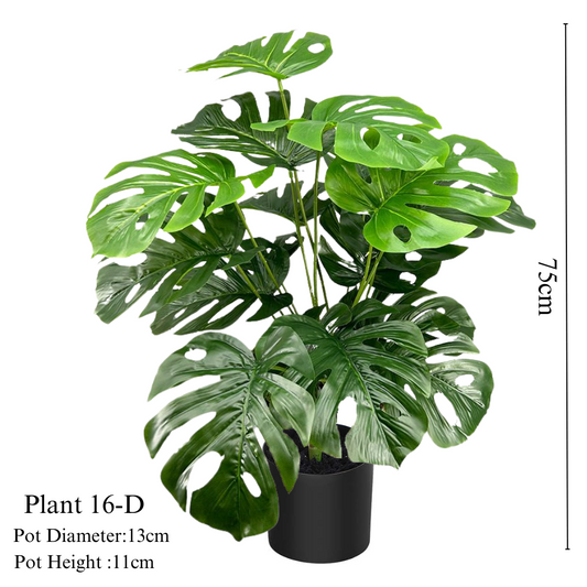 Artificial Monstera Plant 75cm Tall