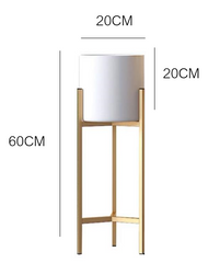Plant White Pot with Gold Stand 60cm-90cm