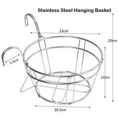 Round Stainless Steel Hanging Basket