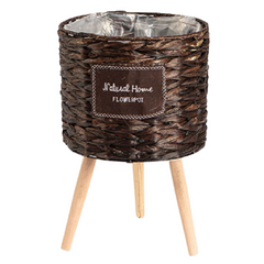 Rattan Reed Basket With Stand