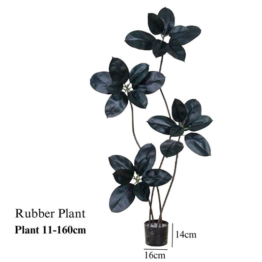 Artificial Rubber Plant 160cm tall