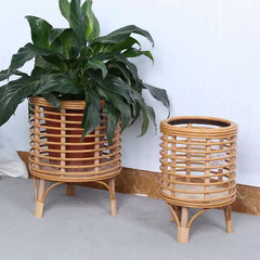 Japanese style Bamboo Basket with Stand