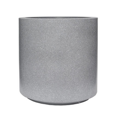 Imitation Round Plant Pot (Light Grey)