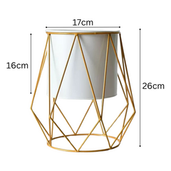 Gold Frame Planter Stand (Diamond)