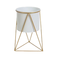 Gold Frame Planter Stand (Triangle)