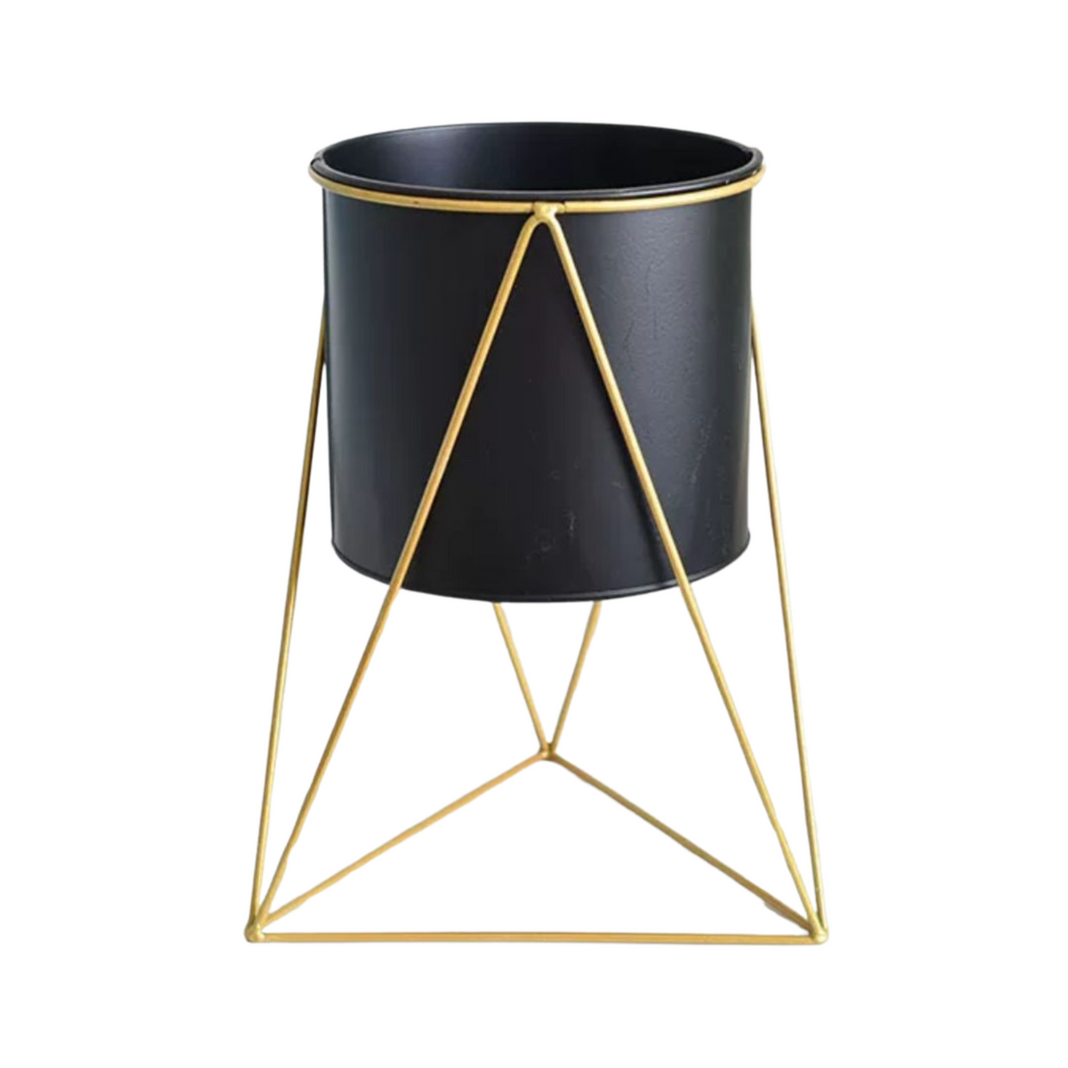 Gold Frame Planter Stand (Triangle)