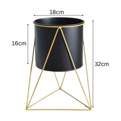 Gold Frame Planter Stand (Triangle)