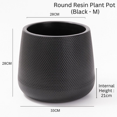 Resin Round Plant Pot