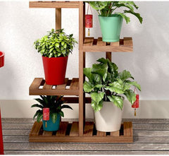 Wooden plant rack 140cm Tall