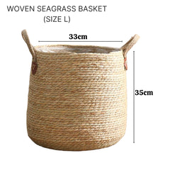 Woven Sea Grass Plant Basket