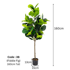 Artificial Fiddle Leaf Fig Tree 160cm tall