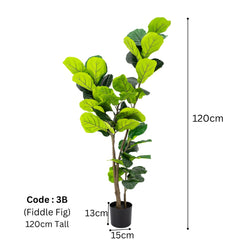 Artificial Fiddle Leaf Fig Tree 120cm tall