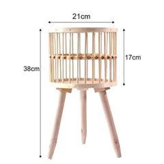 Bamboo Basket With Stand