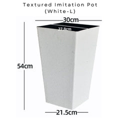 Imitation Tall Plant White Pot