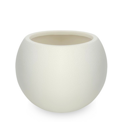 Simple Elegant White Bowl Design Resin Plant Pot