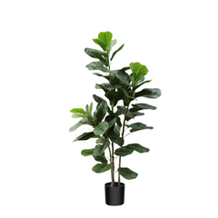 Artificial 3 stems Fiddle Fig Plant (120cm)