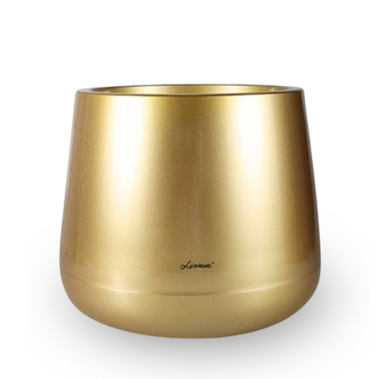 Gold Resin Round Plant Pot