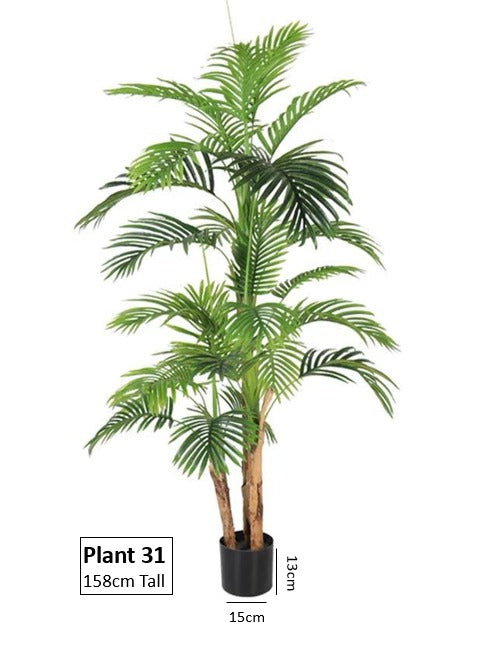 Artificial Plant Areca Palm 158cm Tall