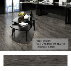 PVC Vinyl05 Flooring Dark Grey