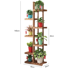 Wooden plant rack 140cm Tall